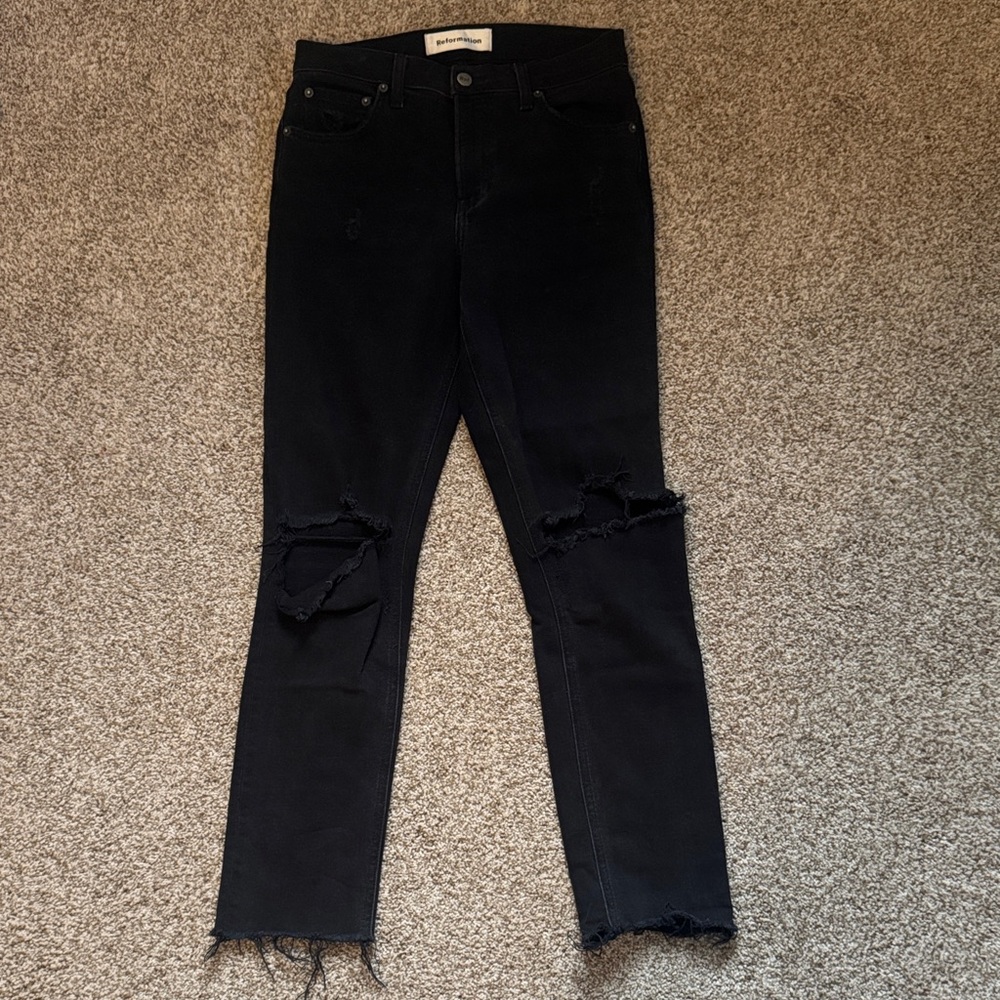Reformation Camille Distressed Jeans